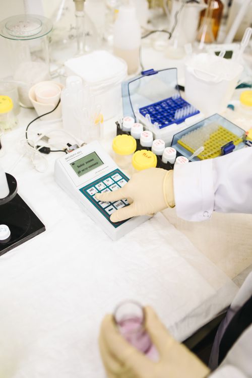 Laboratory professional working in a modern research environment