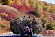 Man Driving A Tractor