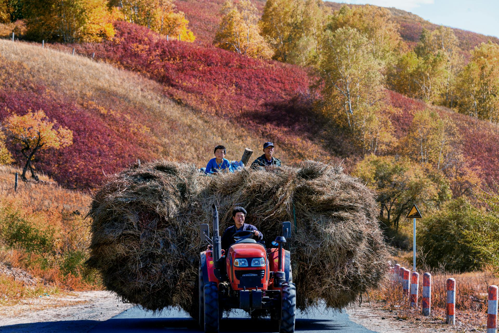 Man Driving A Tractor