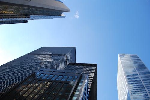 Worms Eye View Photography of Buildings