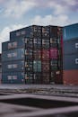 A Stack Cargo Containers