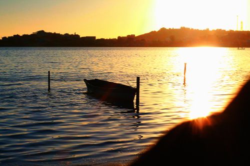 Free stock photo of afternoon, blue lagoon, boat Stock Photo