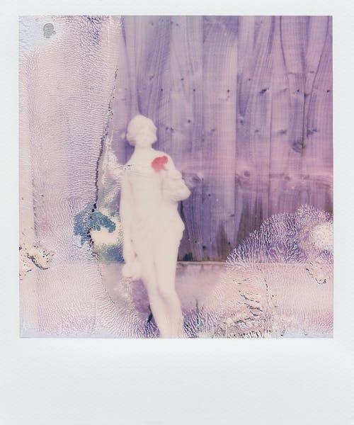 Free Polaroid Photo Of A Statue Stock Photo