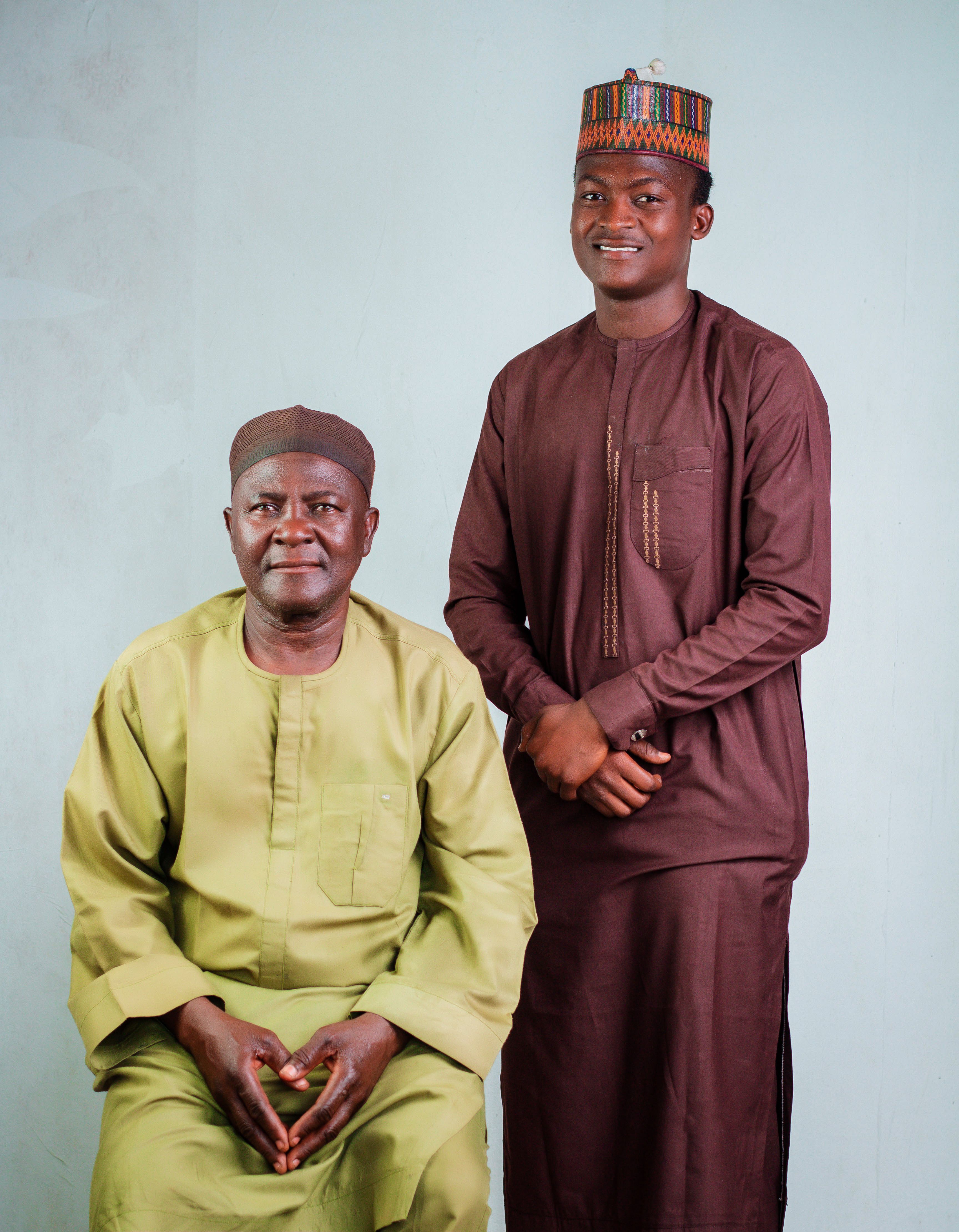 Traditional African Attire Portrait of Two Men · Free Stock Photo