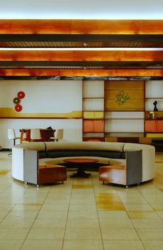 Interior of Independence Palace in Ho Chi Minh City featuring modern furniture and vibrant decor.. pexels, interior, independ