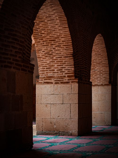 Free Beautiful brick arches in a historic hallway, Elazığ, Türkiye, showcasing stunning architecture. Stock Photo