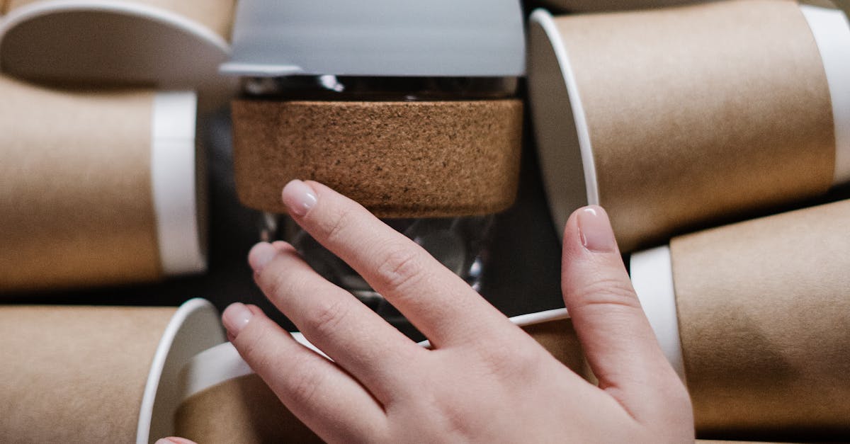 Person Holding Brown And White Paper Cups · Free Stock Photo