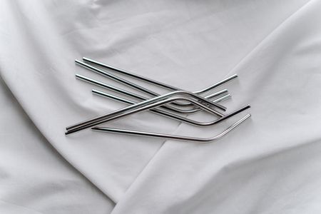 Set of stainless steel reusable straws, photo by cottonbro studio on Pexels