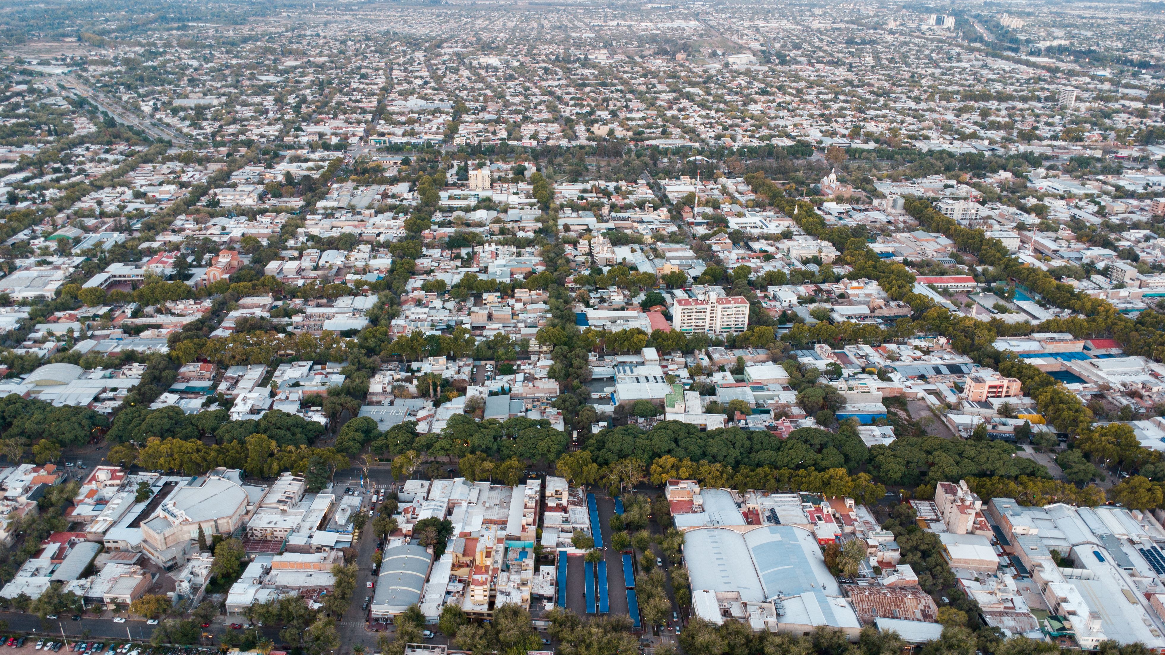 Urban planning overview of public spaces and city layout