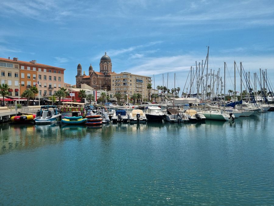 The old harbour at St-Tropez on the French Riviera