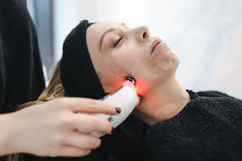 Woman Having Facial Care