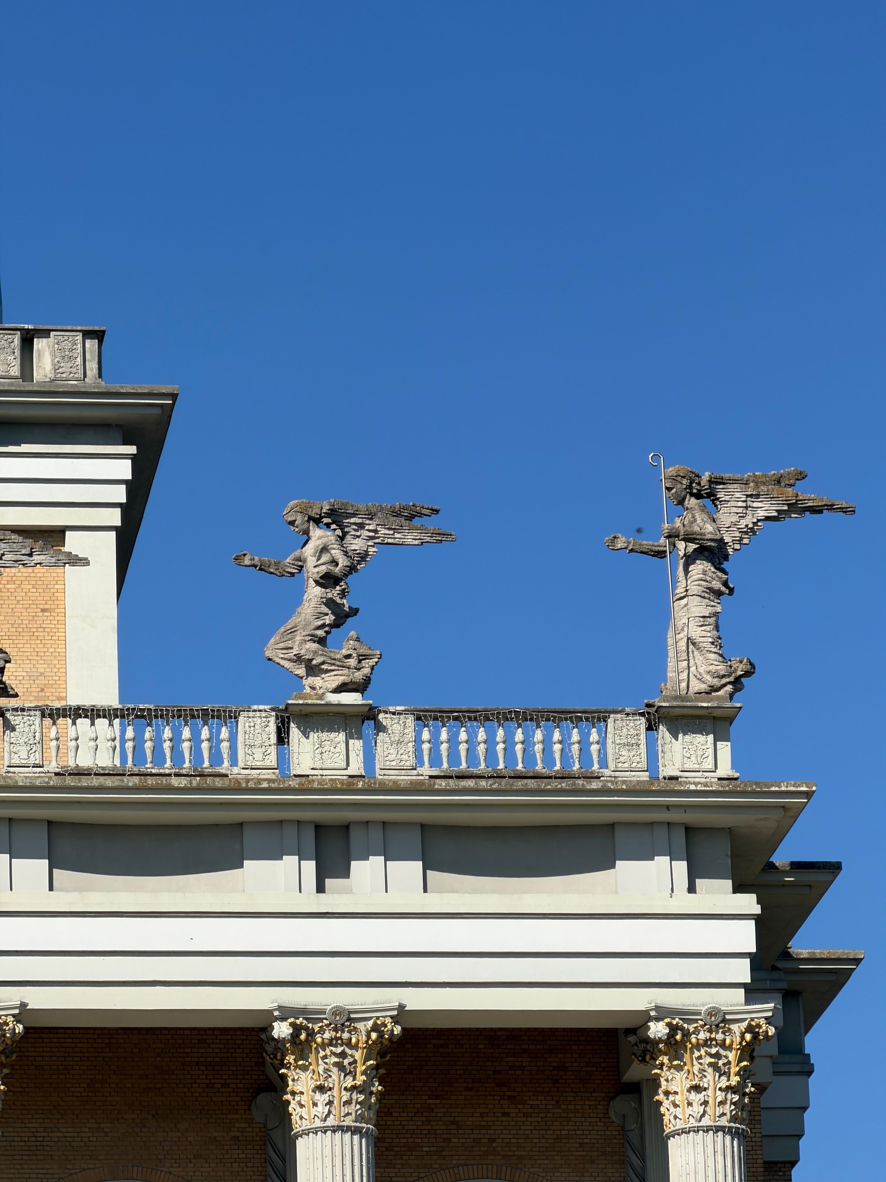 Classic Architectural Details with Angel Sculptures · Free Stock Photo