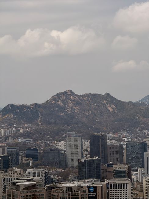 북한산에서 바라본 서울 야경