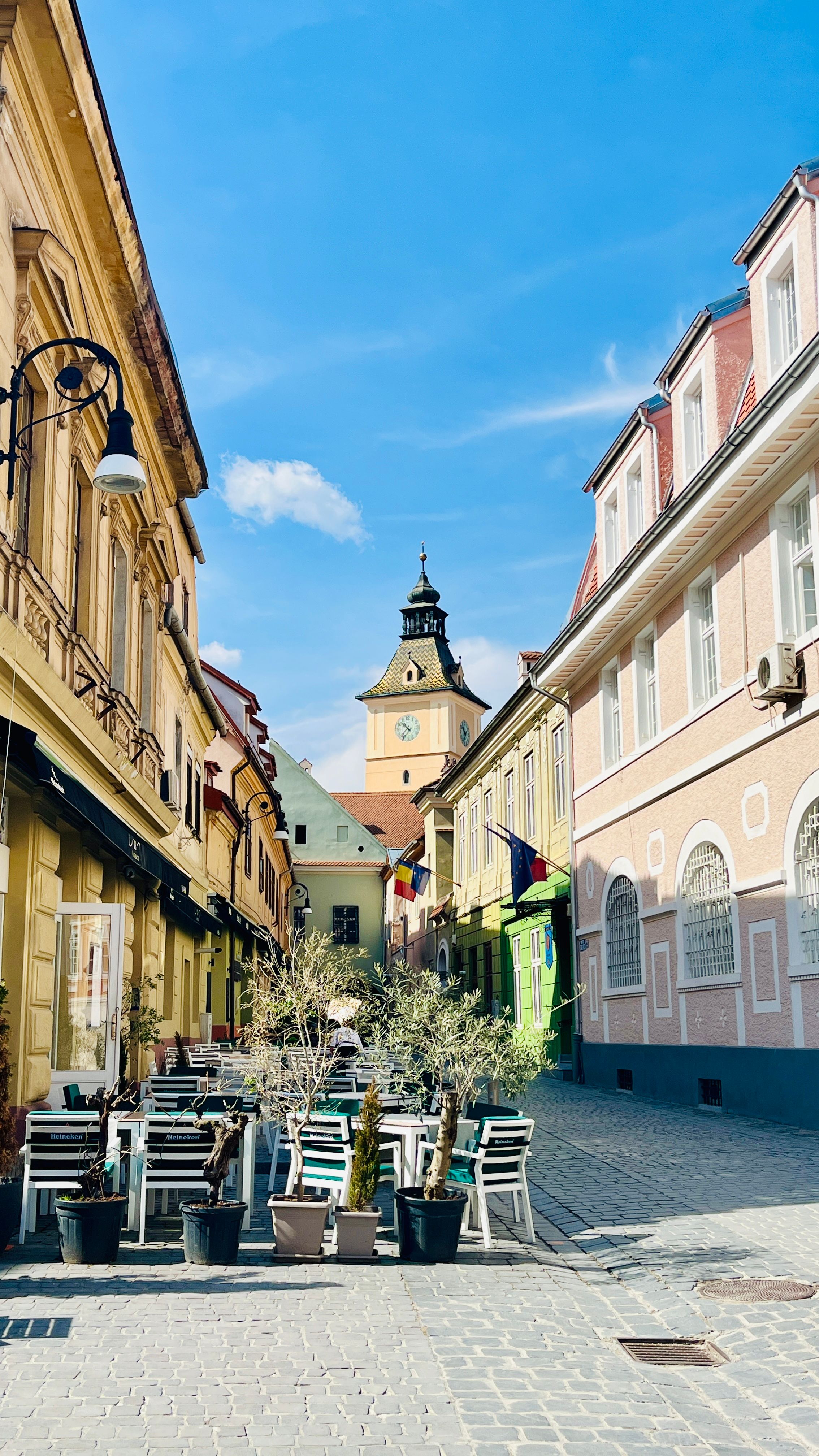Charming European Street with Colorful Buildings · Free Stock Photo