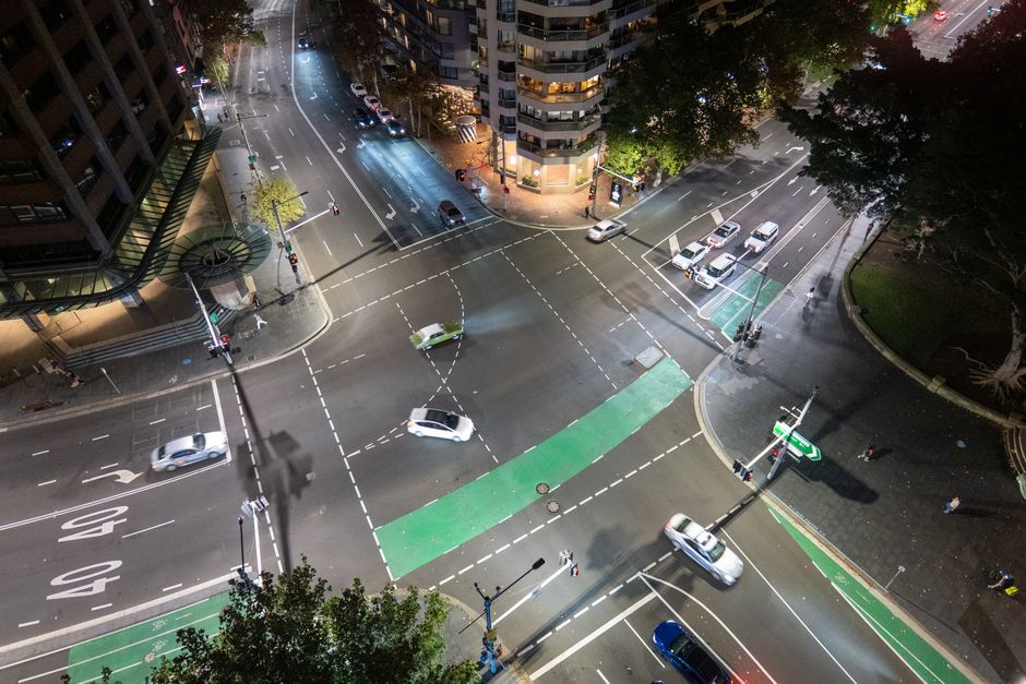 Sydney aerial intersection