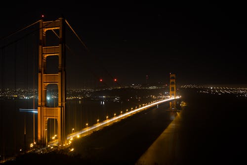 Lighted Brown Bridge