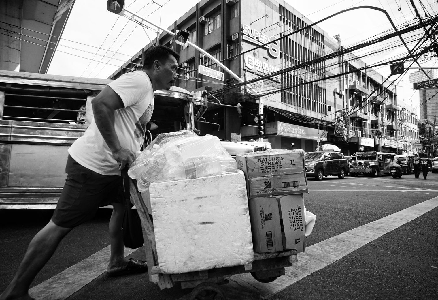 Borth — house clearance team loading furniture into a van