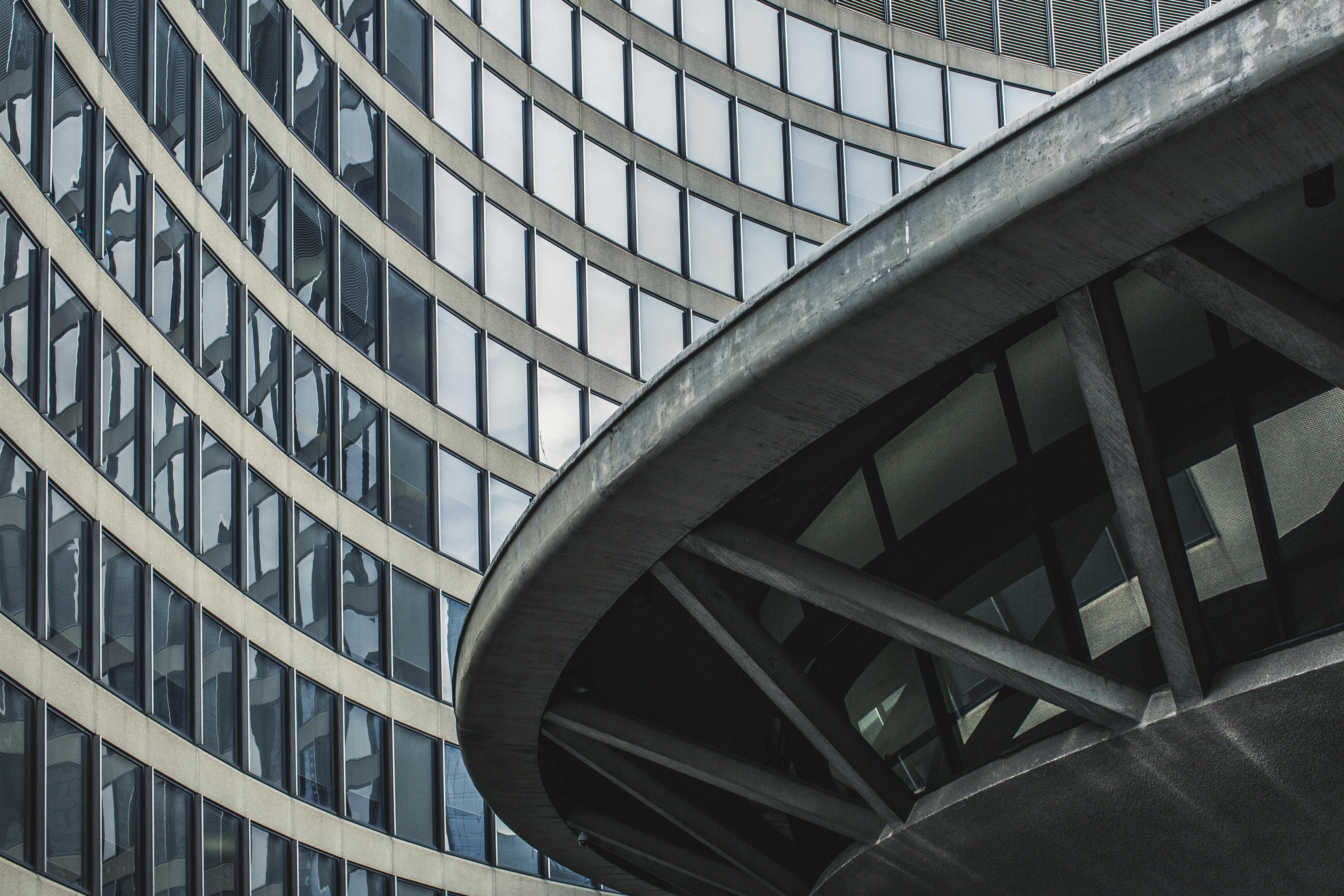 Grey Glass Front Building · Free Stock Photo