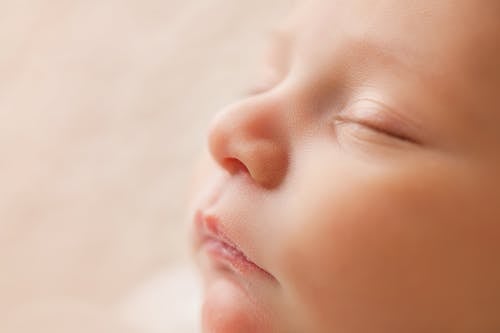 Free Baby Face Wile Sleeping Stock Photo