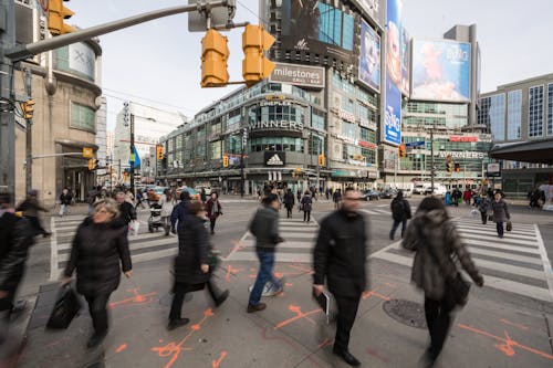 People Walking on Street