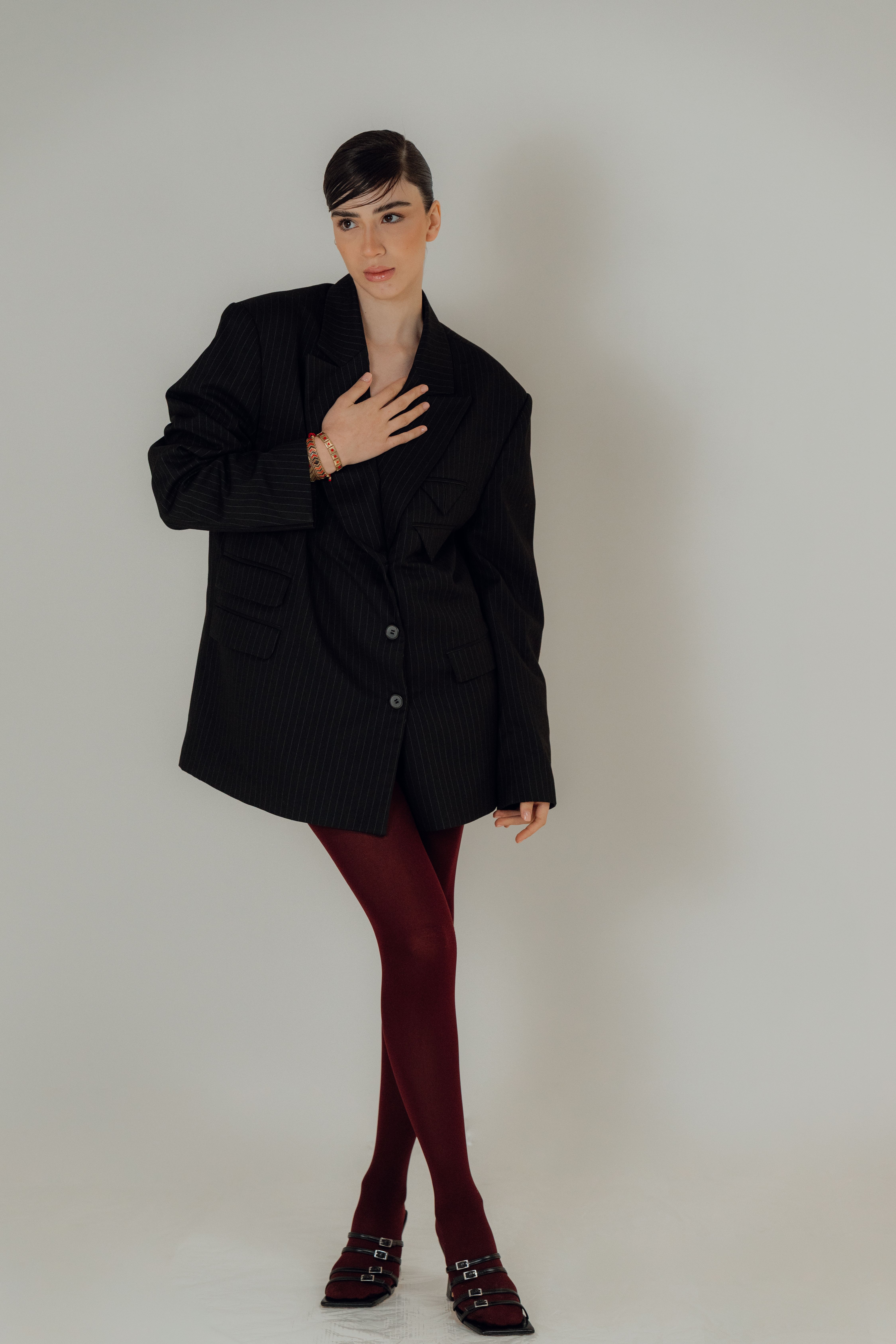 Blazer Greta noir oversize