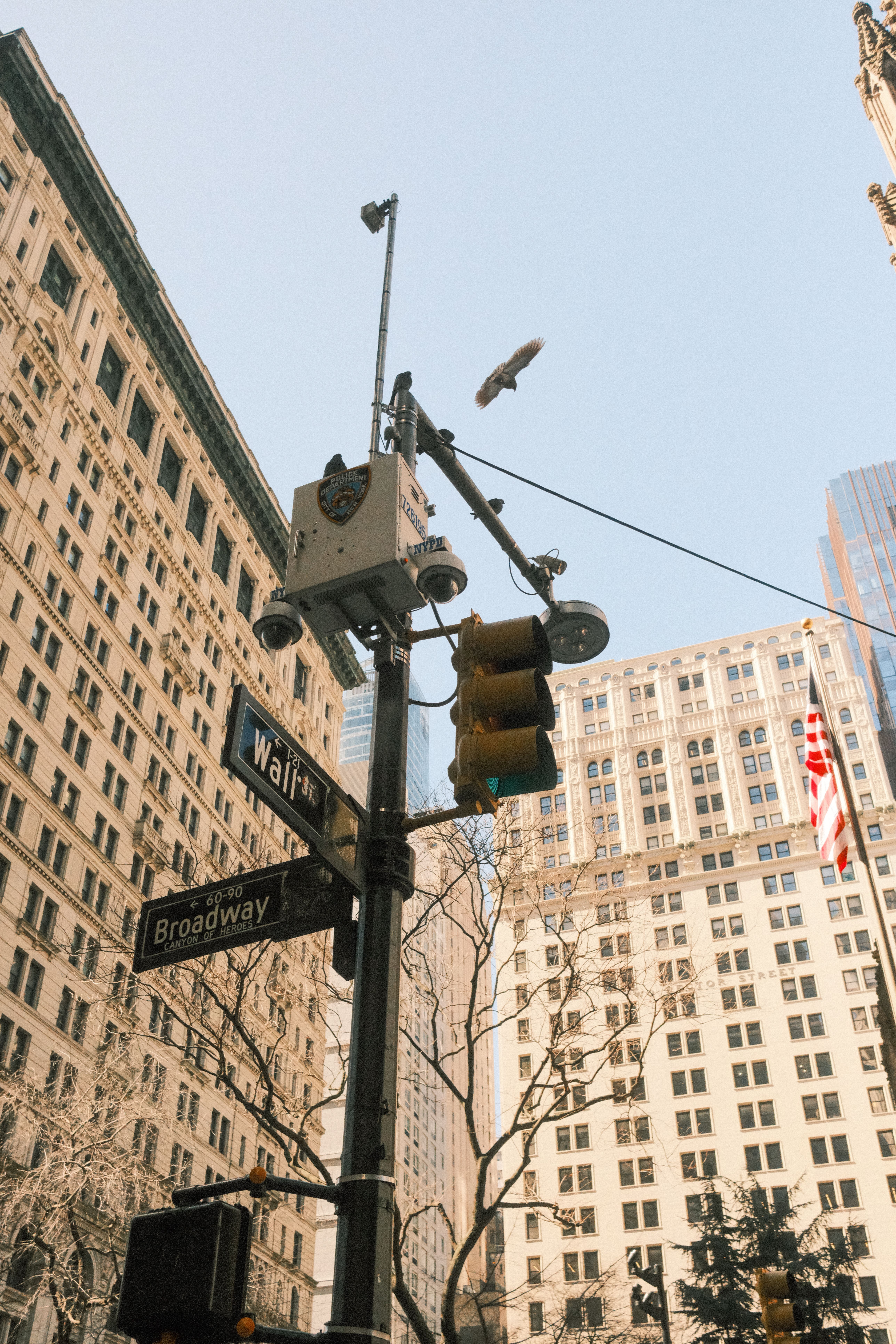 Iconic Intersection at Broadway and Wall St, NYC · Free Stock Photo