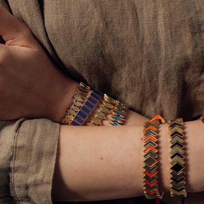 Woven Beaded Bracelet Stack