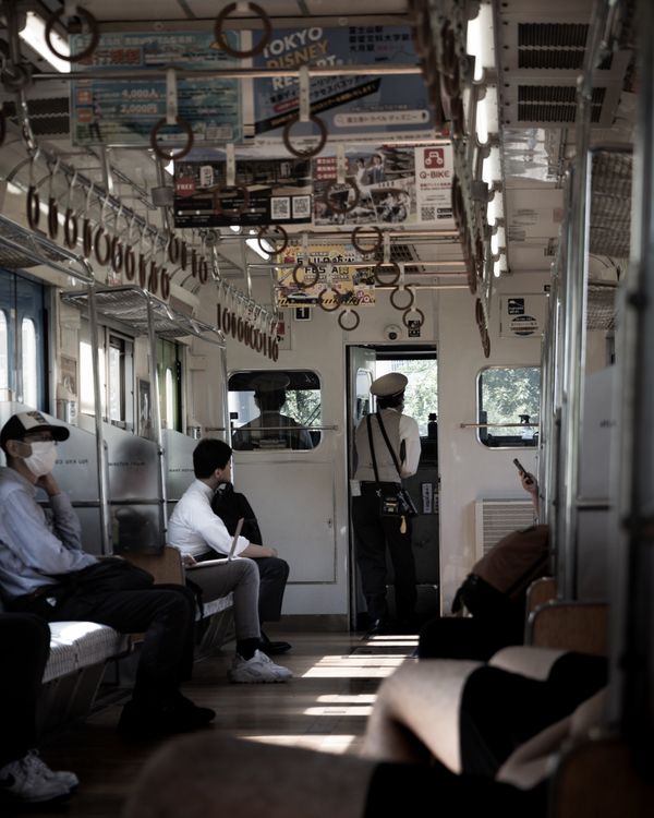 Commuters Inside a Tokyo Metro Train · Free Stock Photo