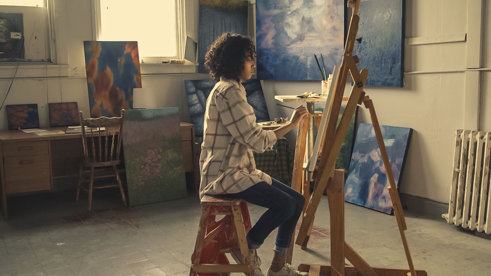 The palette, working state