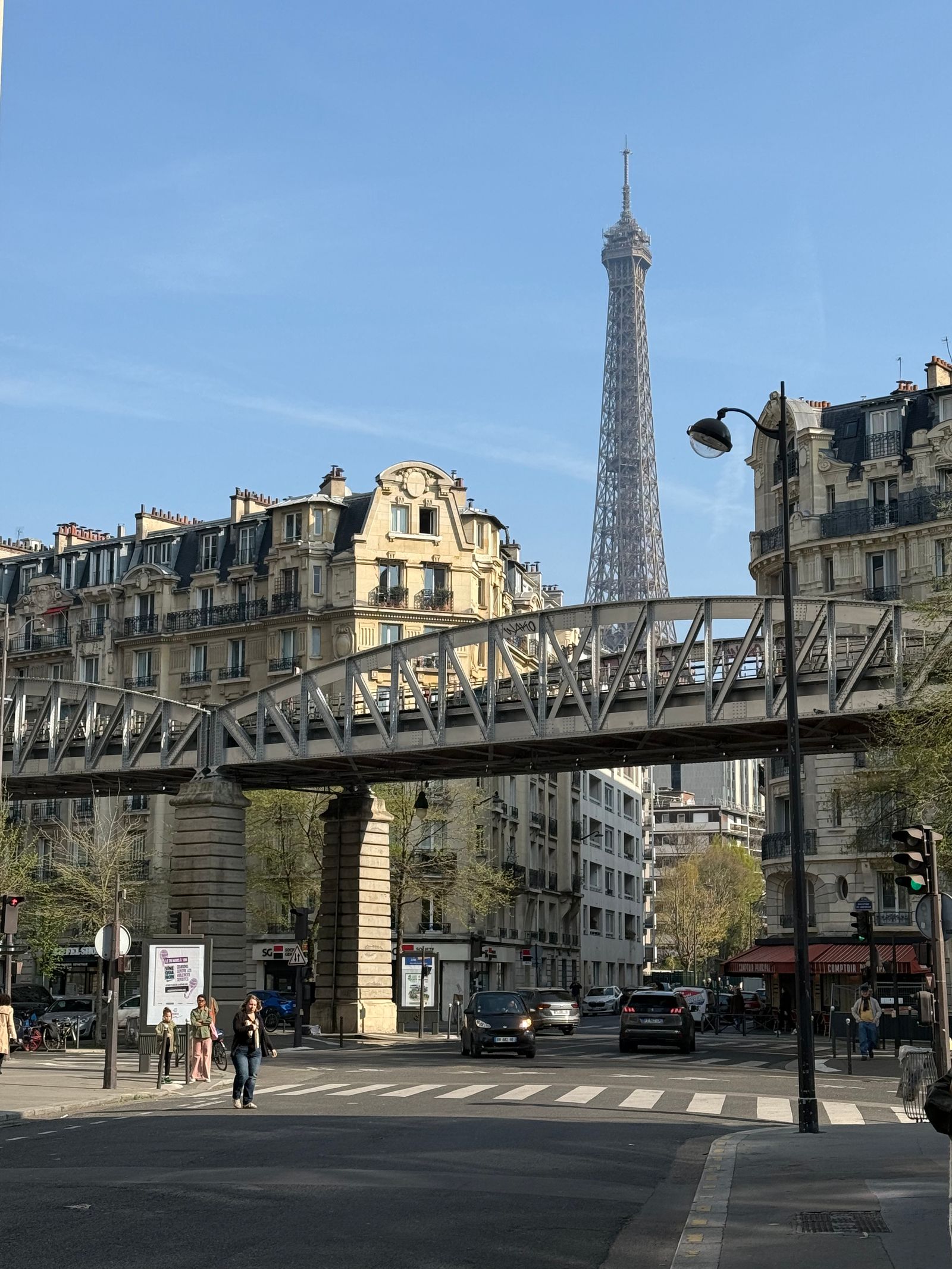 A high speed train arriving at a Paris station platform