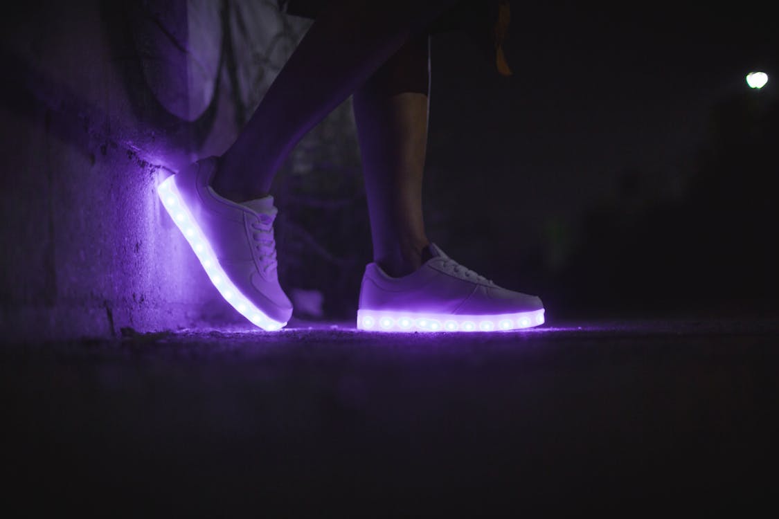 Free White Low-top Sneakers Stock Photo