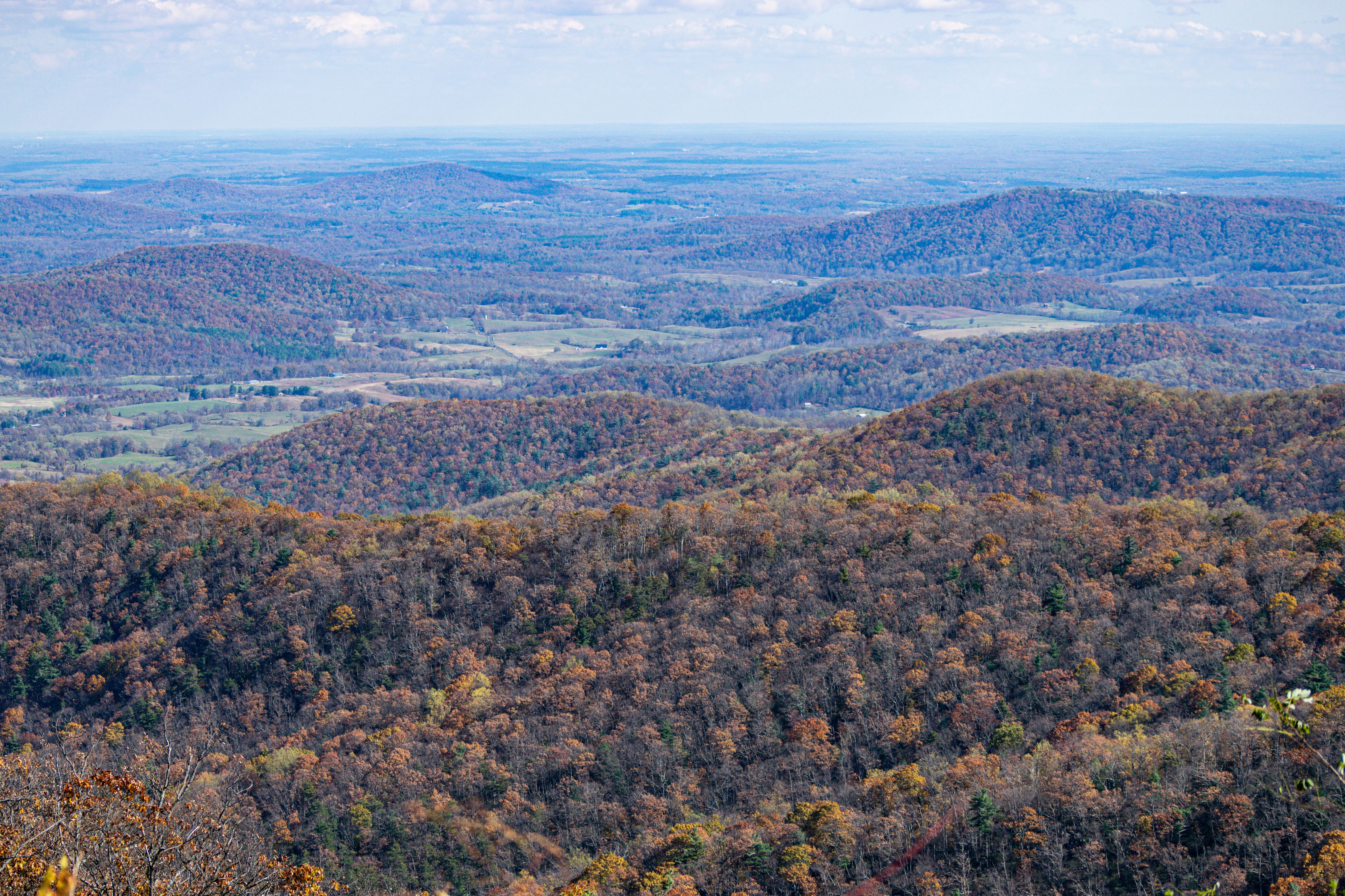Rockfish Gap where Skyline Drive meets the Blue Ridge Parkway