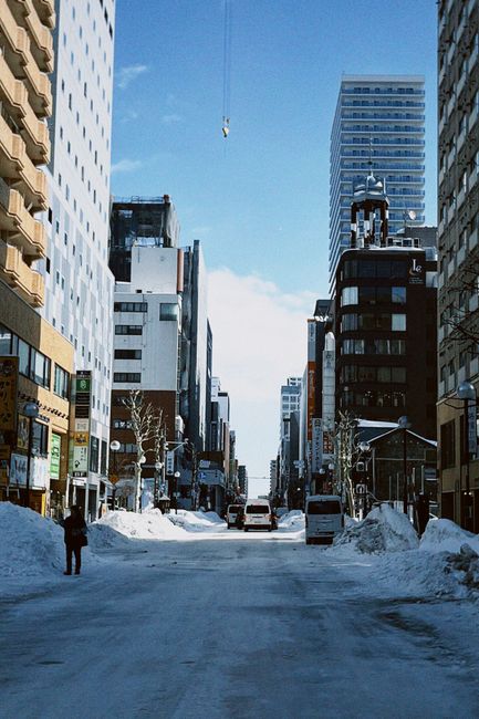 Sapporo winter cityscape, Hokkaido