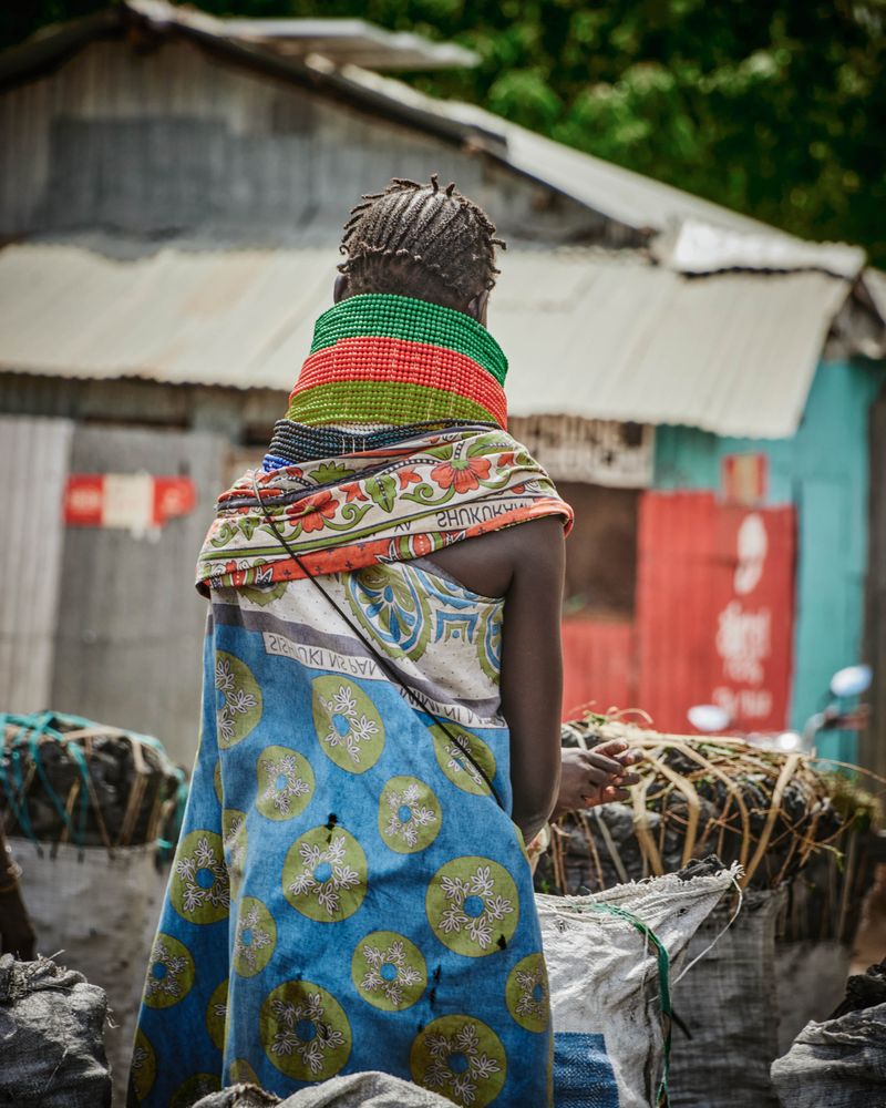 Market scene in rural Kenya