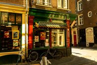 Charming Asian-Inspired Storefront in City Street