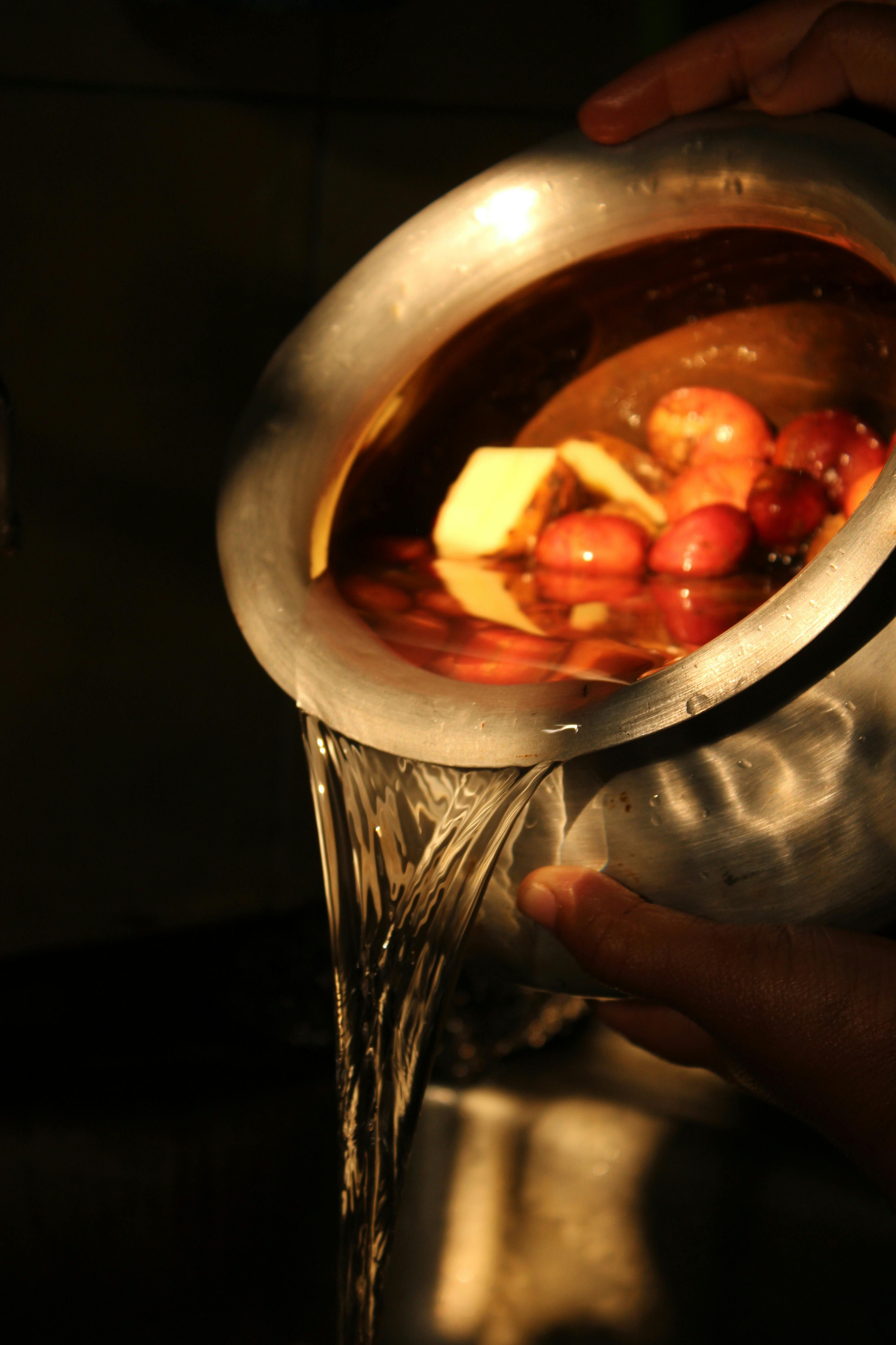 Throwing away the cooking liquid