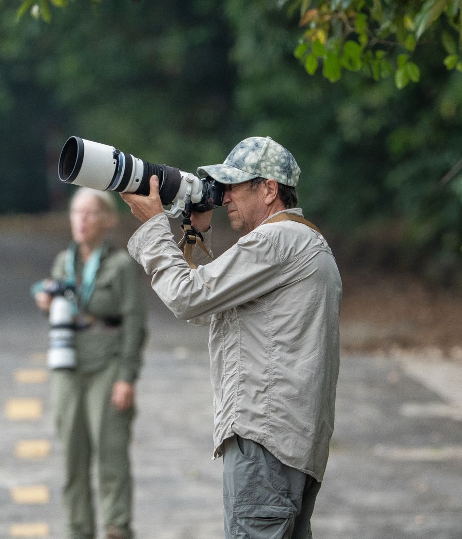 Wildlife photographers in the field
