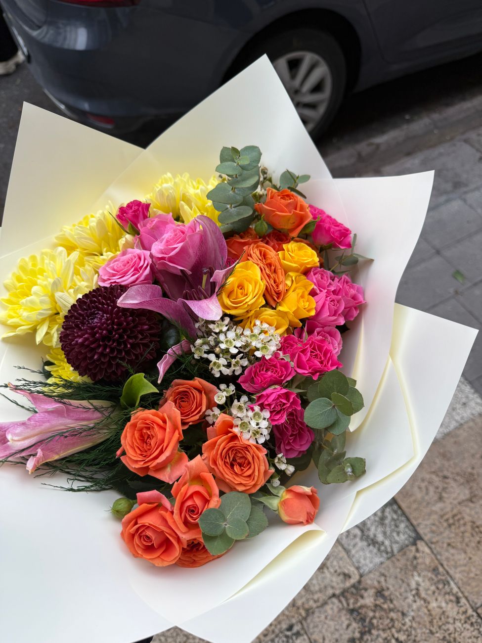 Colorful fresh flower bouquet ready for delivery in Georgia