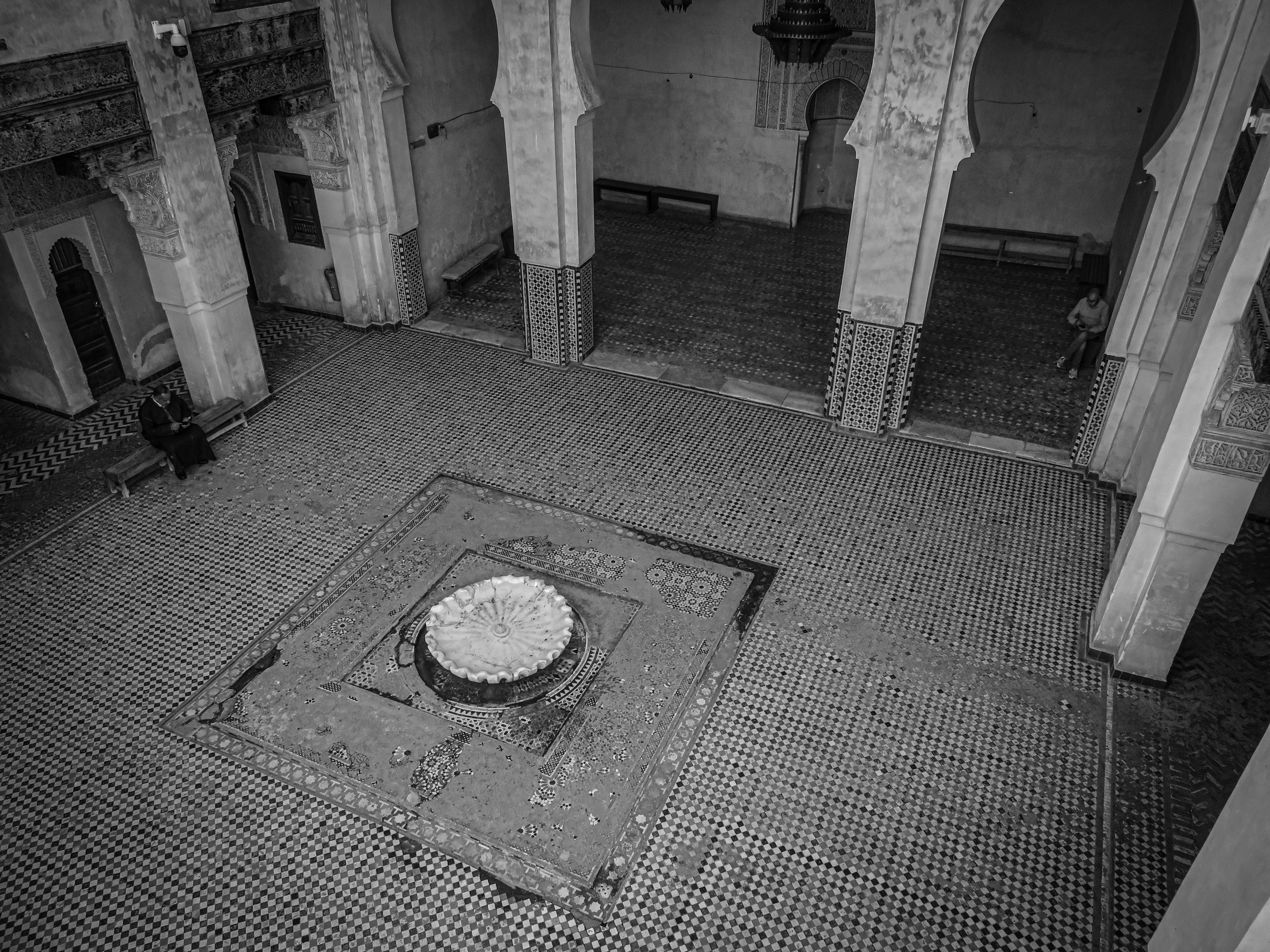 Fez medina tiled archway