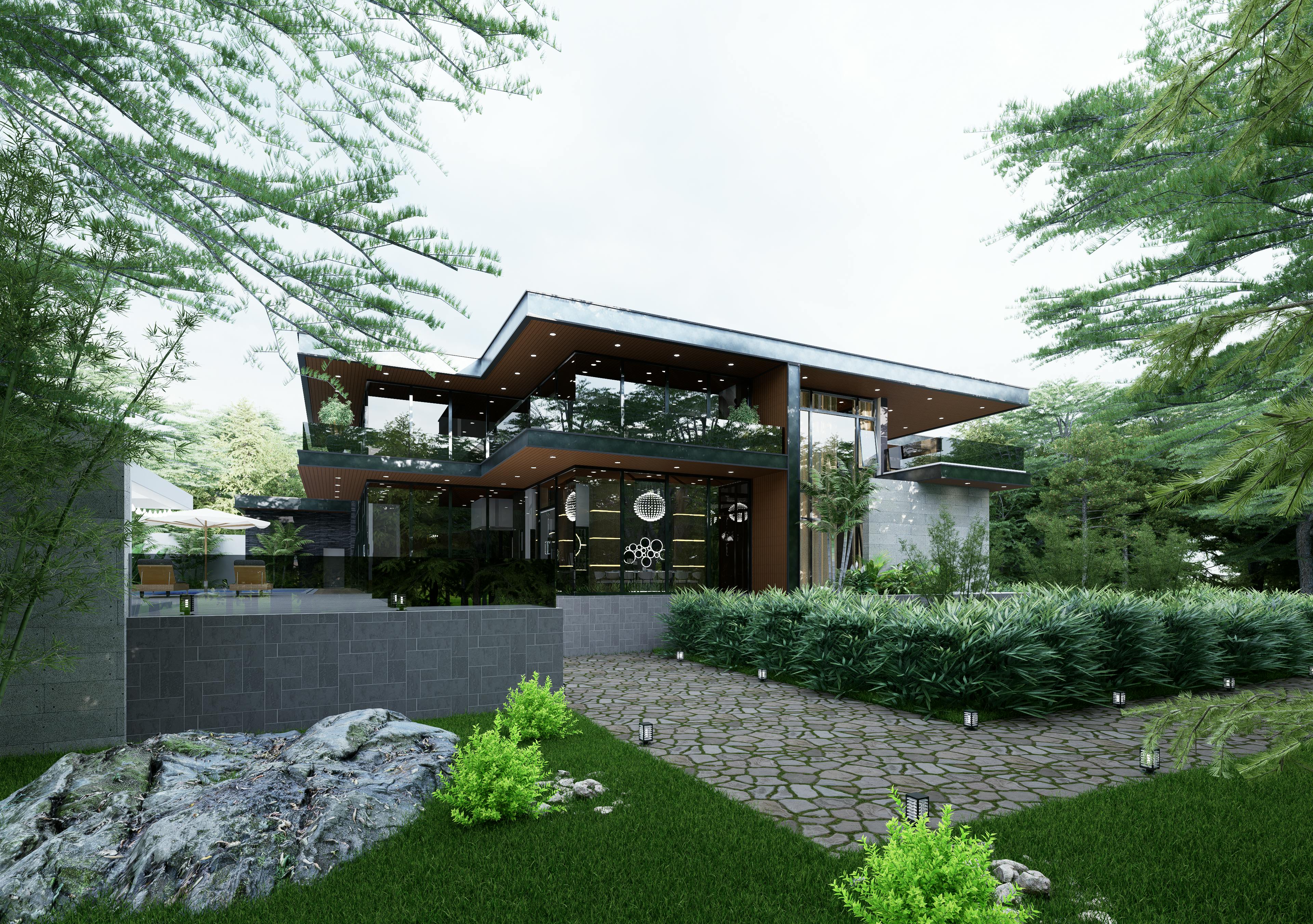 Luxe rietgedekte villa op A-locatie in Gouden Driehoek