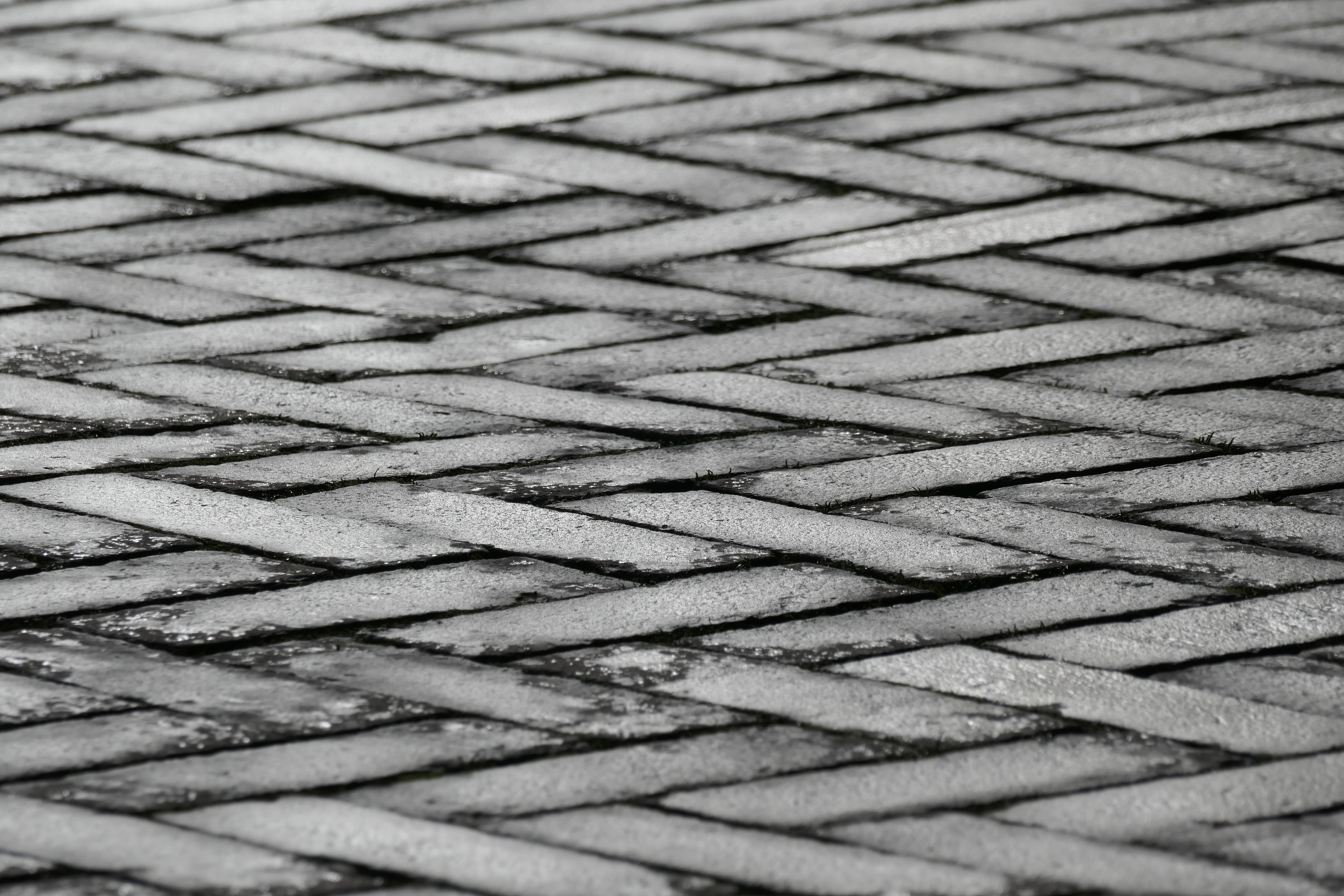 Abstract Paving Stone Pattern in Monochrome · Free Stock Photo