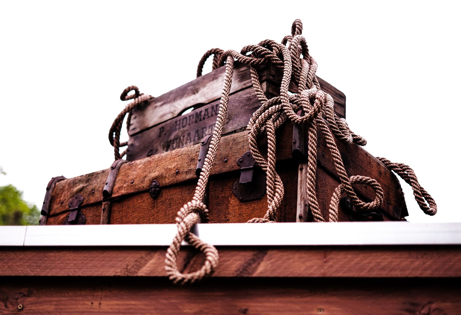 Clyro — belongings being loaded for transport to storage