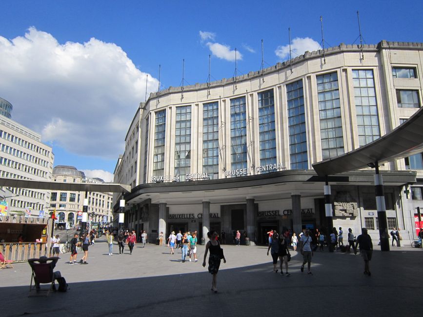 Treinstation in Brussel