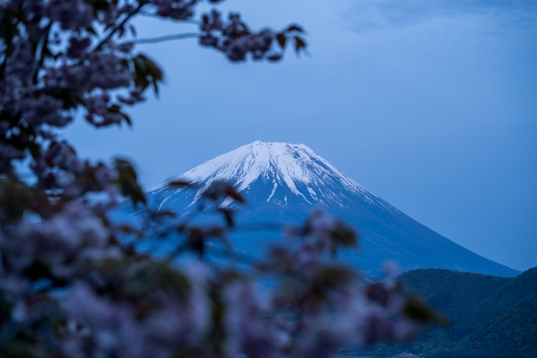Lebendige Szene mit Mount Fuji – Anime Art (von Guohua Song, 8040×5360, #37438079)