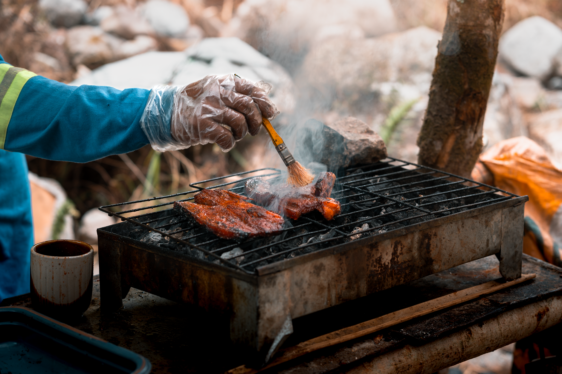Spicy Nigerian Suya skewers