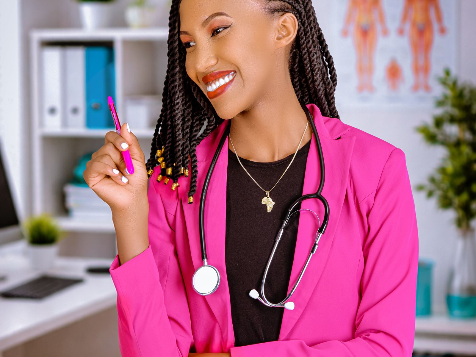 Doctor and patient in a calm, professional consultation setting