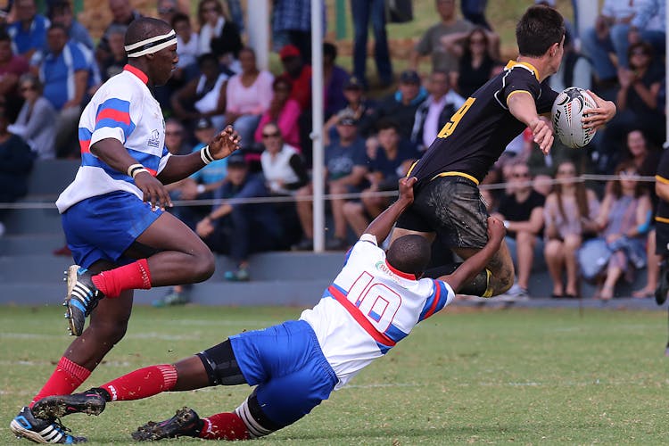 Athletes Playing Rugby