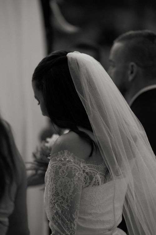 Bride with Veil in Black and White Free Stock Photo Bride with Veil in Black and White Free Stock Photo
