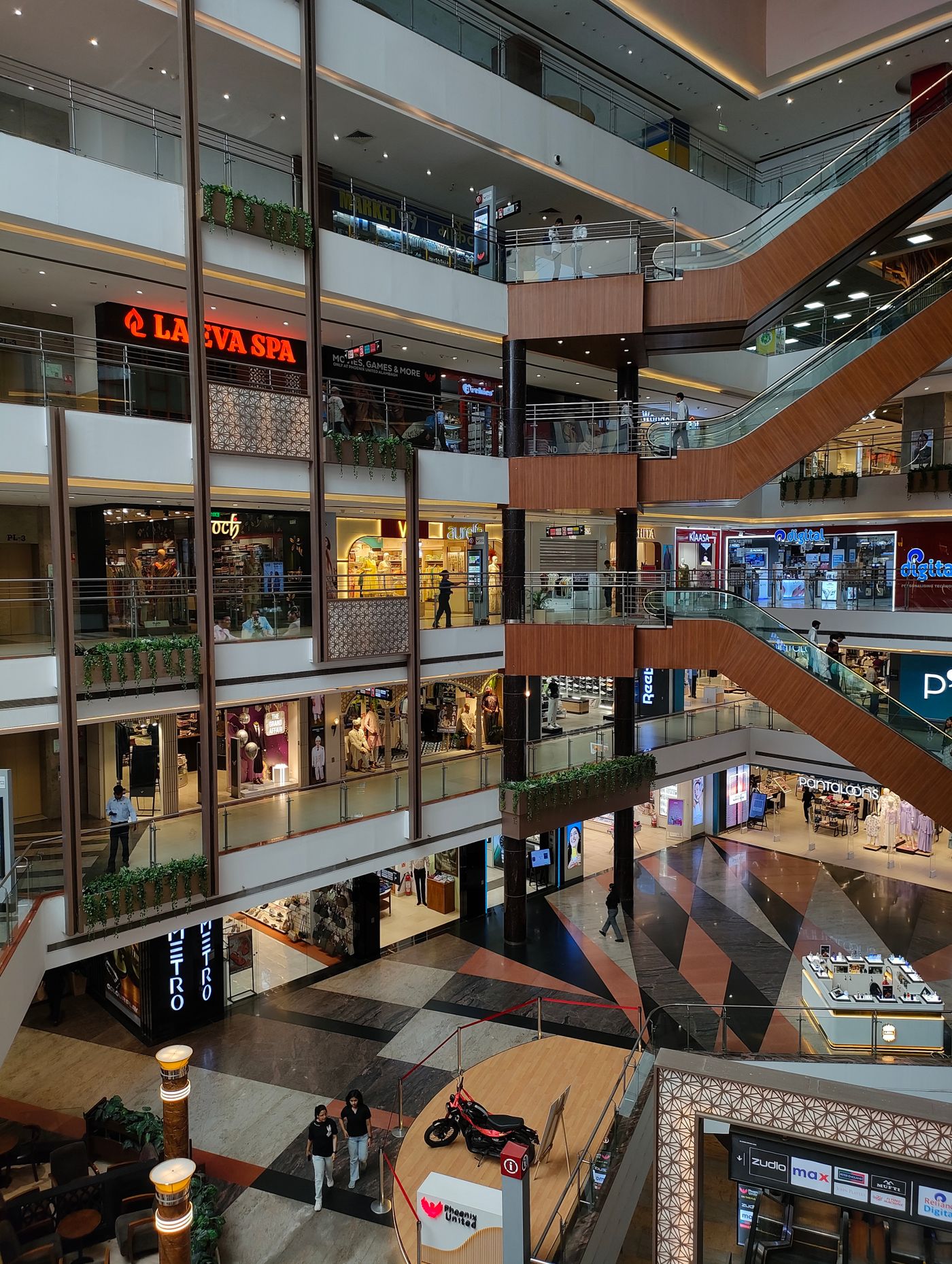 Modern commercial retail space in India