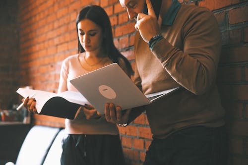 Free Man Holding Laptop Stock Photo